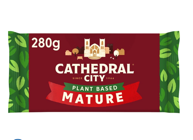 Cathedral City Plant Based Mature Cheddar Cheese Flavour Vegan Block 280g
