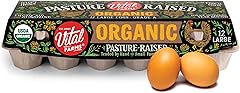 Organic Pasture Raised Eggs, Large Brown Eggs, 10 Count
