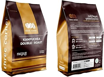 Three Corner Coffee Kampuchea Gold 100% KH Robusta, 250g