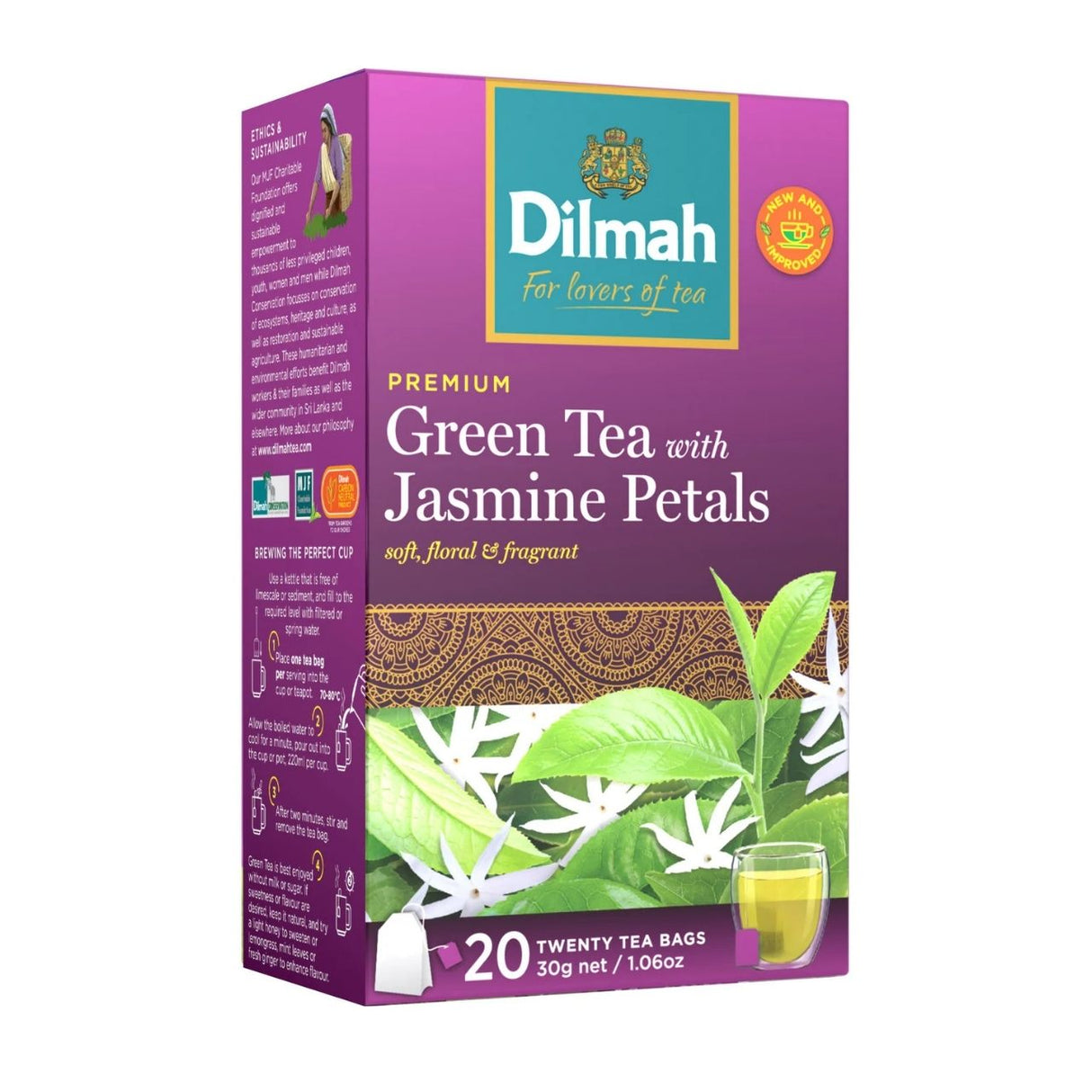 Dilmah Green Tea with Jasmine Petals, 30g