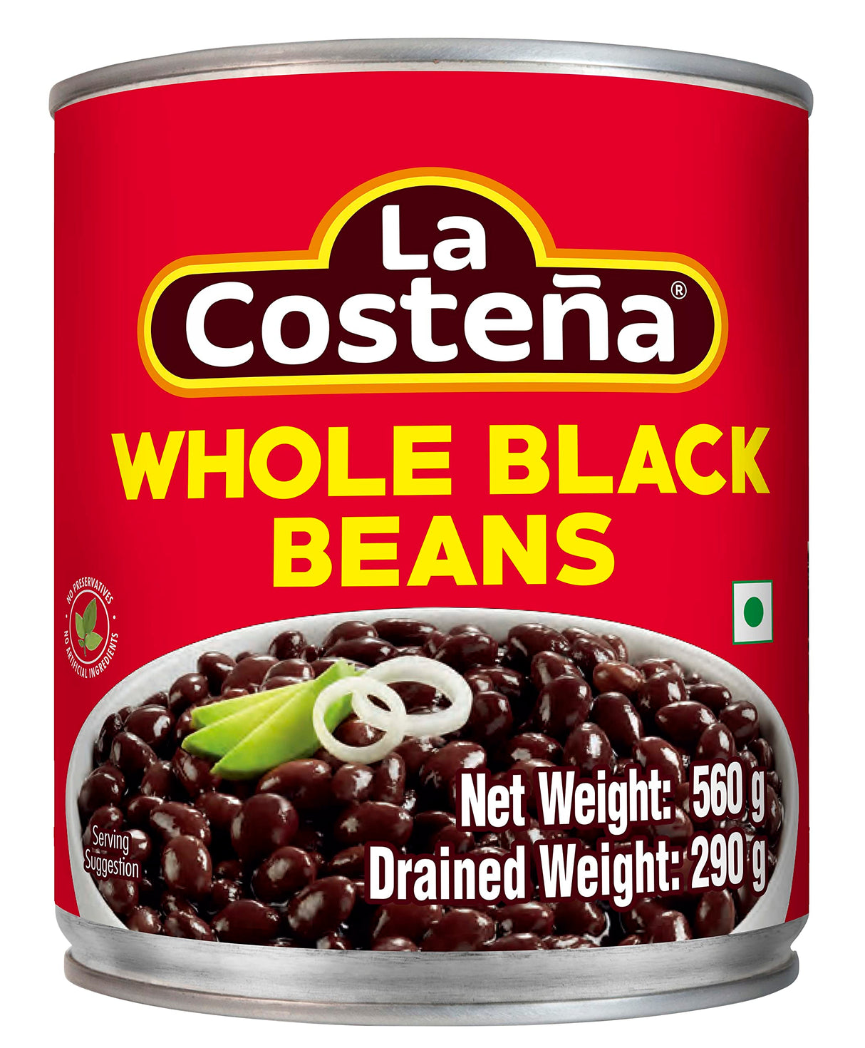 La Costena Whole Black Beans, 560g