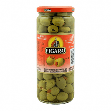 Figaro Stuffed Green Olives, 400g