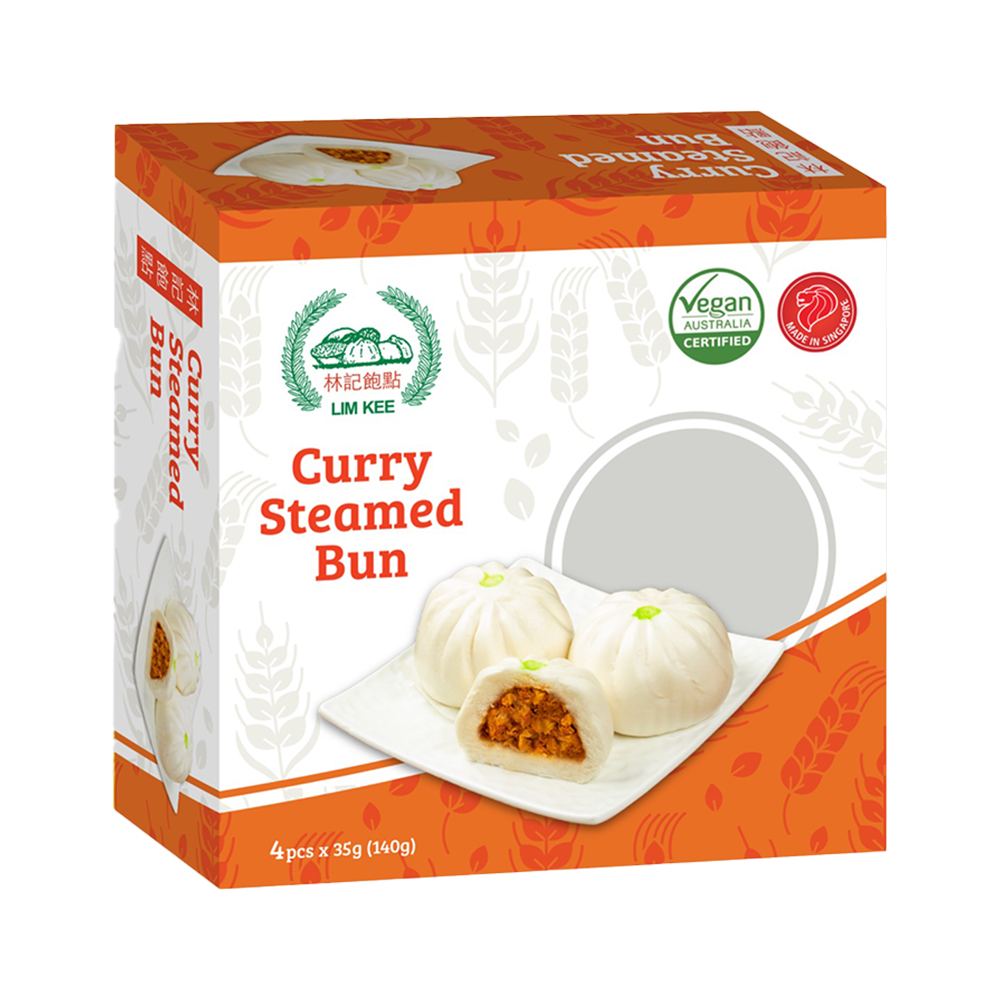 Lim Kee Plant-based Curry Steam Buns, 4ct