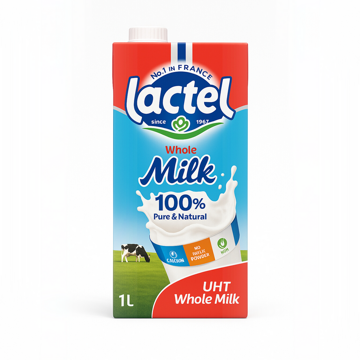 Lactel Whole Milk, 1L