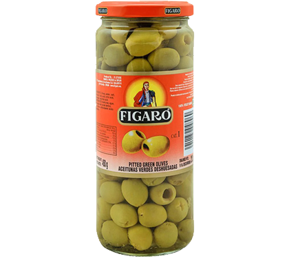 Figaro Pitted Green Olives, 340g