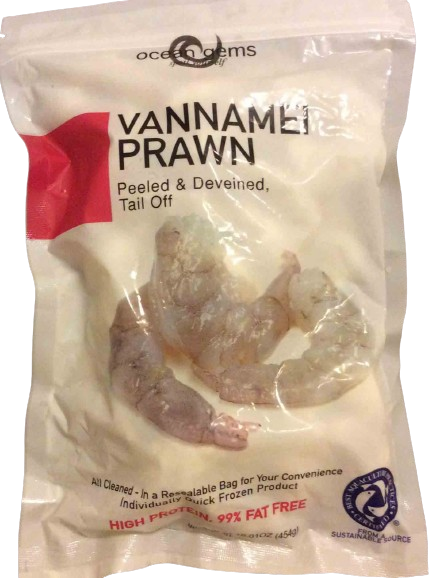 Shrimp, Small, Frozen, Peeled and Deveined, 120-130pcs