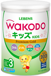 Wakodo Premium Infant Formula LEBENS 3, 810g