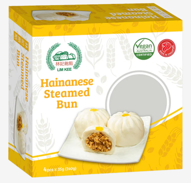Lim Kee Plant-based Hainanese Steam Buns, 4ct