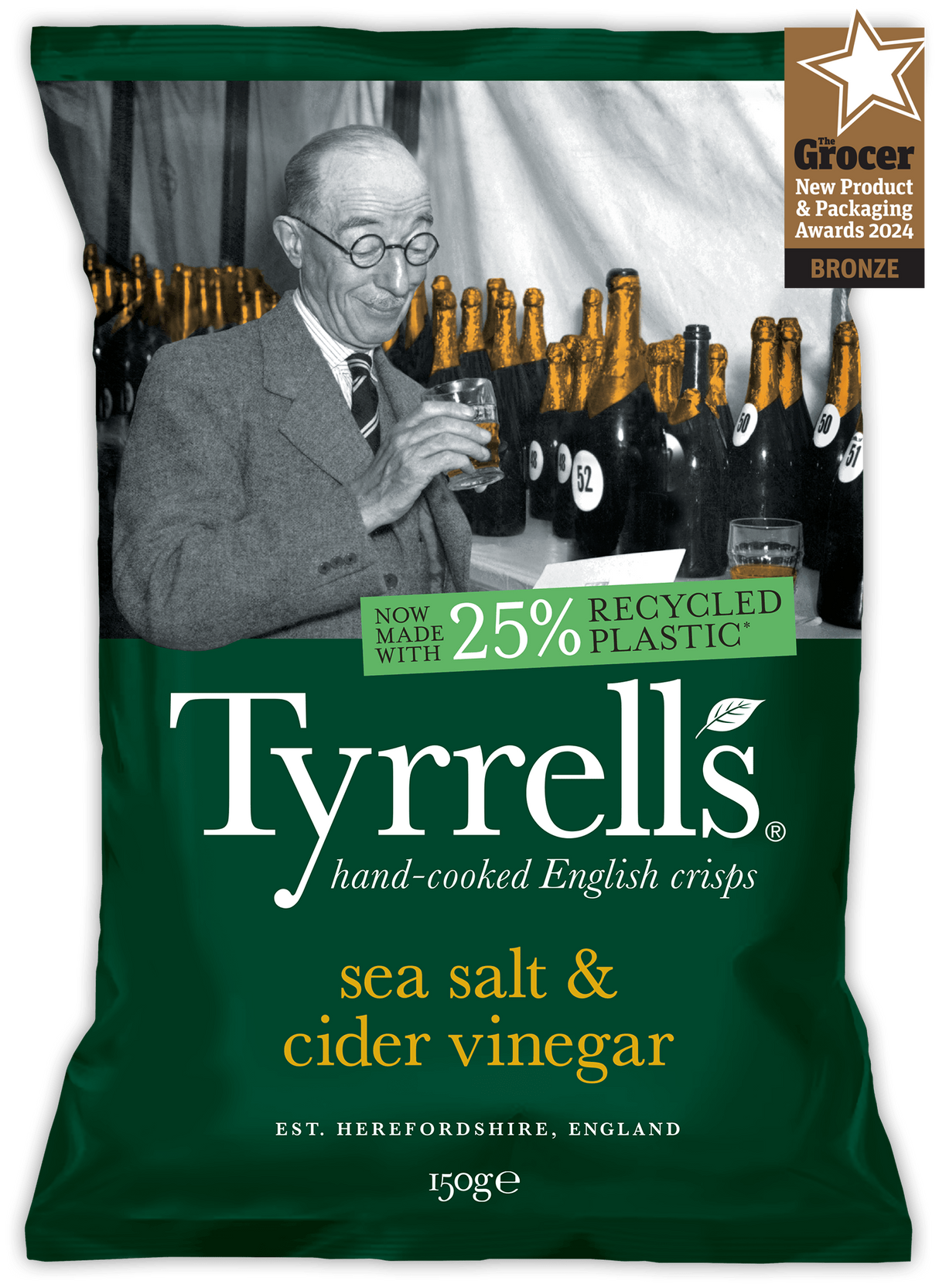 Tyrrells Sea Salt & Cider Vinegar British Crisps