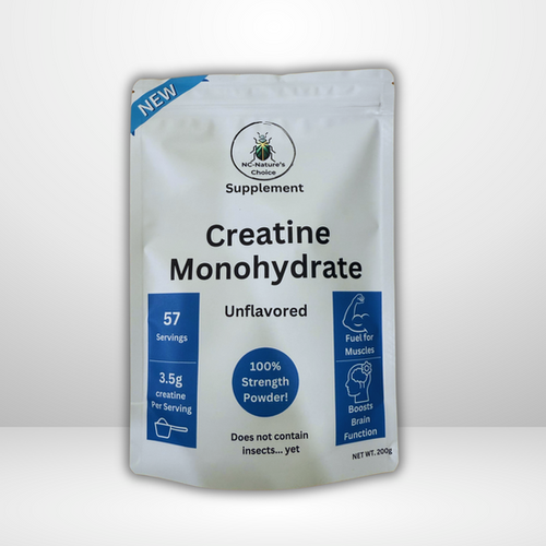 Nature's Choice 100% Creatine Monohydrate Powder, 200g
