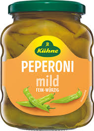 Kuehne Mild Peperoni Peppers, 370ml