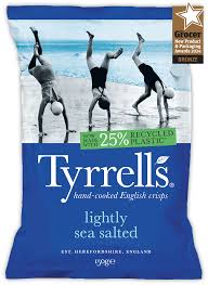 Tyrrells Lightly Sea Salted British Crisps