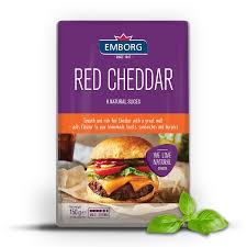 Emborg Red Chedddar Slices, 150g